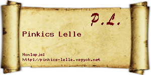 Pinkics Lelle névjegykártya